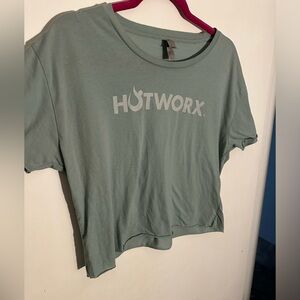 HotWorx Crop top gently used - sage green - XL